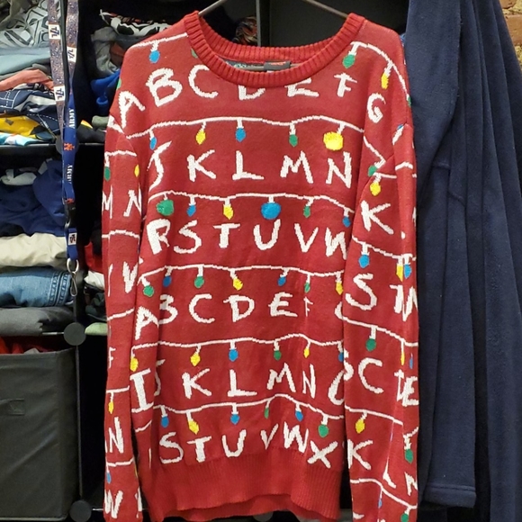 stranger things light up sweater
